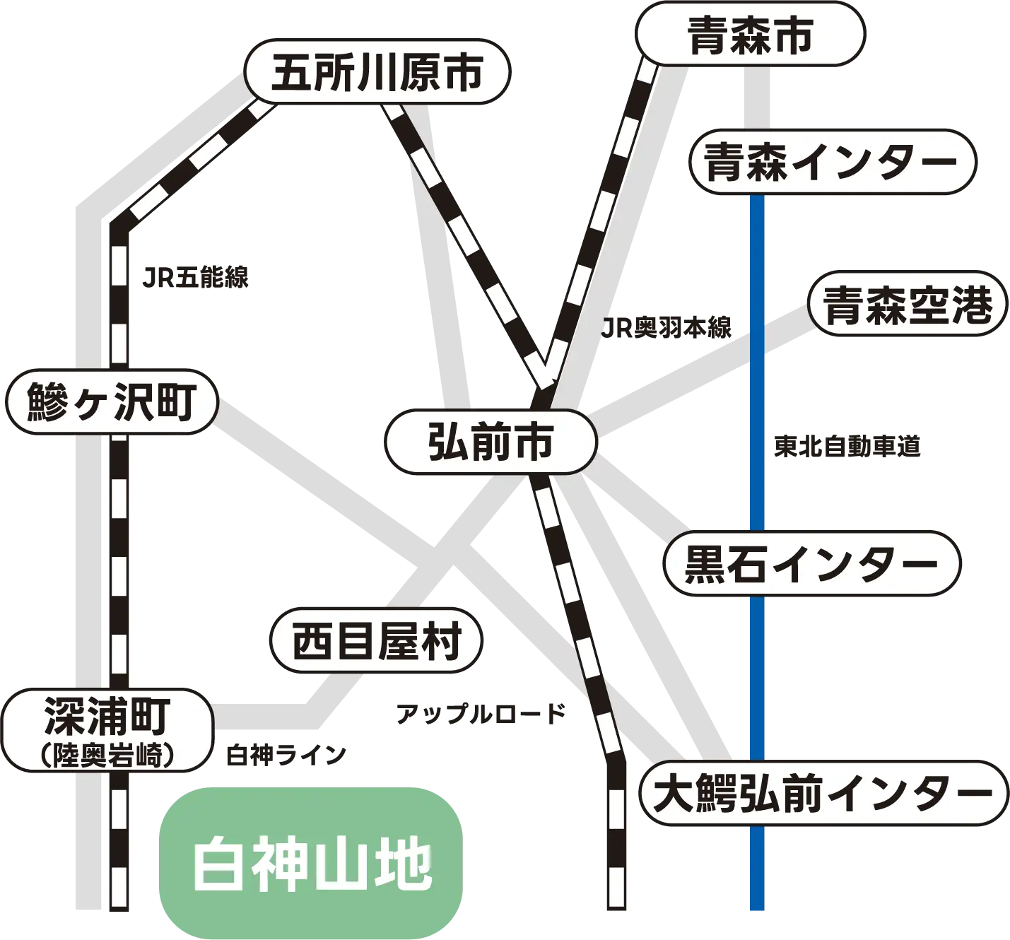 おクルマでお越しの方用アクセスマップ